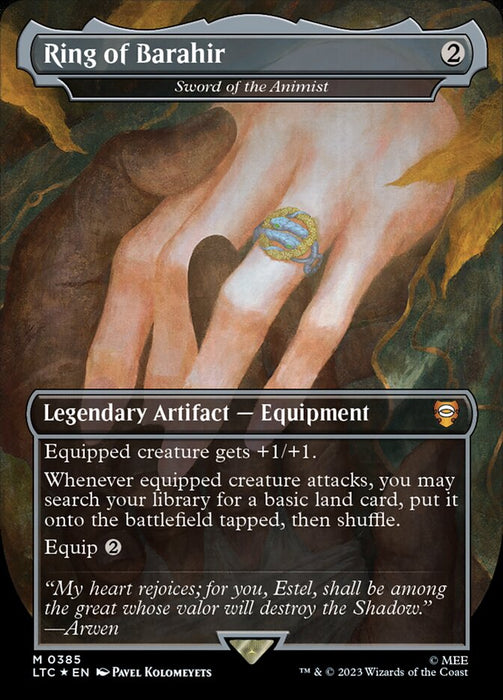 Ring of Barahir - Sword of the Animist - Borderless - Legendary- Inverted (Foil)