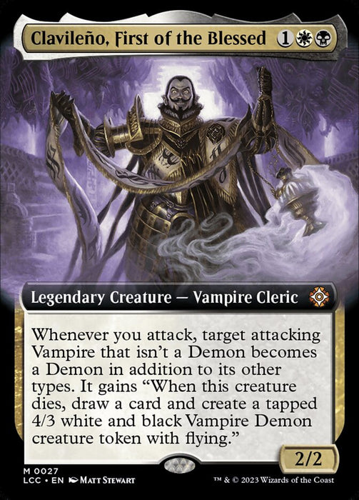 Clavileño, First of the Blessed - Extended Art- Legendary (Foil)