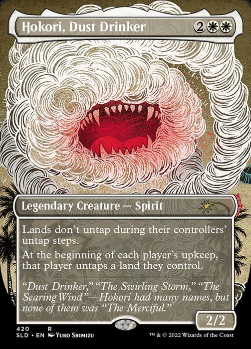 Hokori, Dust Drinker - Borderless - Full Art - Legendary- Inverted (Foil)