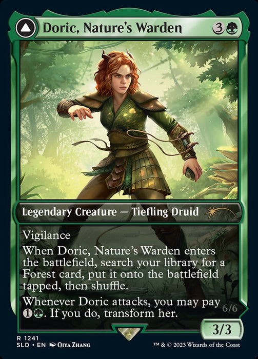 Doric, Nature's Warden // Doric, Owlbear Avenger - Full Art - Legendary- Inverted (Foil)