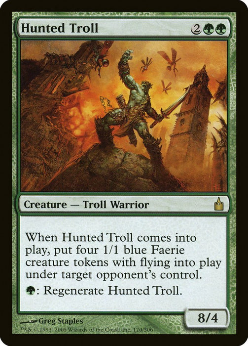 Hunted Troll  (Foil)