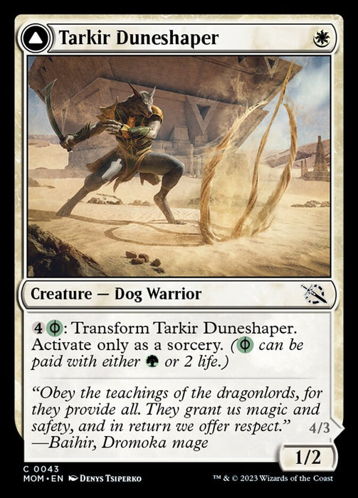 Tarkir Duneshaper // Burnished Dunestomper (Foil)