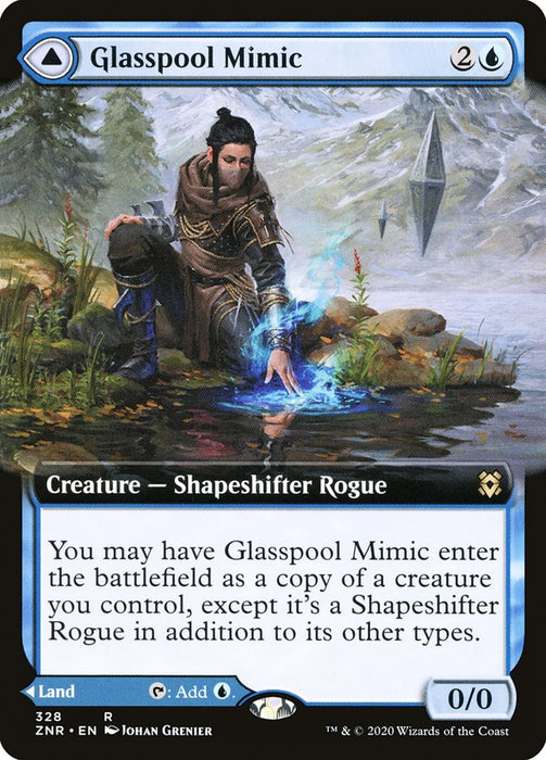 Glasspool Mimic // Glasspool Shore  - Extended Art (Foil)