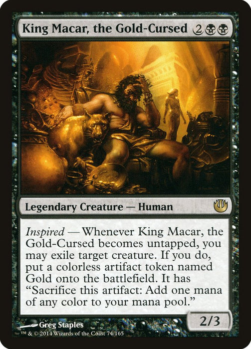 King Macar, the Gold-Cursed  (Foil)